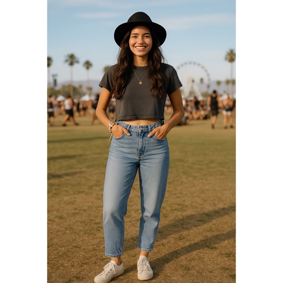 Madewell The Perfect Vintage Jean Women's 34 High Rise Tapered Light Wash - Picture 9 of 9